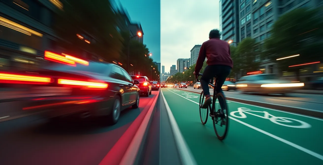 Zeitvergleich verschiedener Verkehrsmittel im deutschen Stadtverkehr