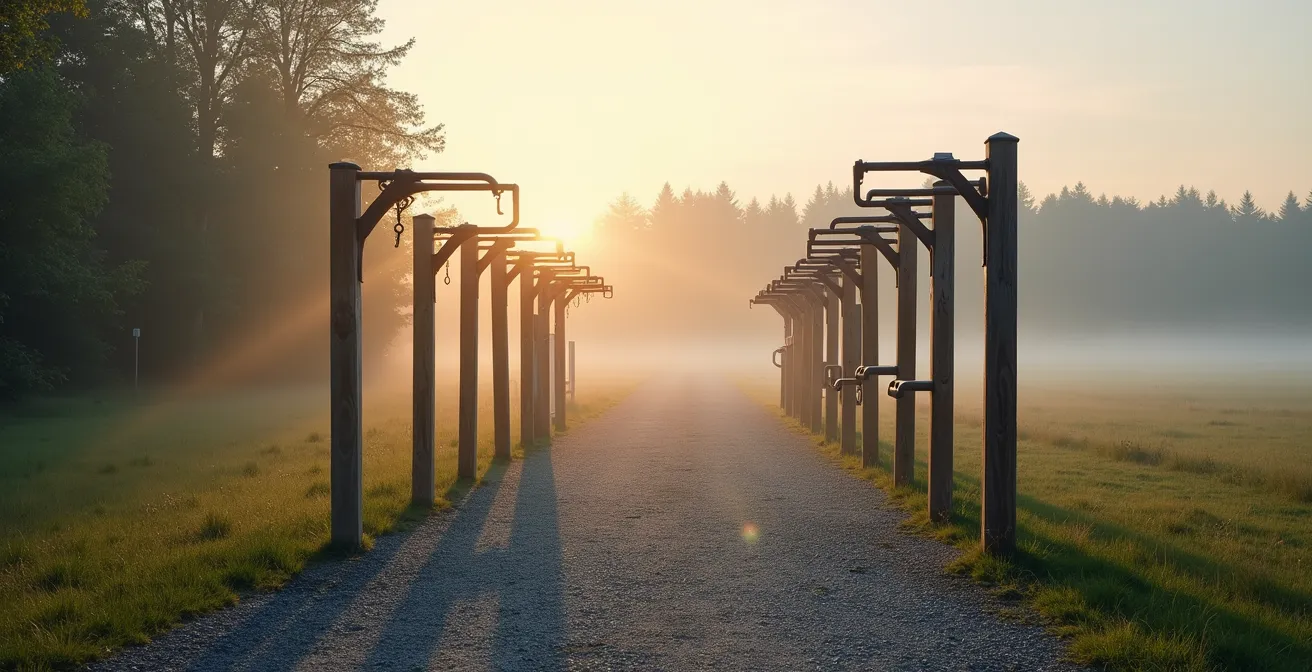 Visualisierung eines 12-Wochen-Trainingsplans mit Herzfrequenz-Progression