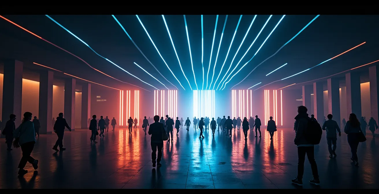 Emotionale Fan-Reise durch verschiedene Event-Touchpoints vom Eingang bis zum Ausgang