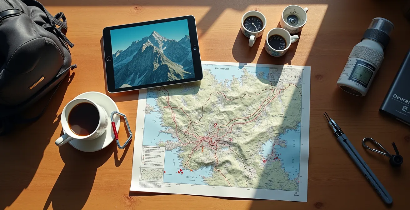 Digitale Tourenplanung auf alpenvereinaktiv.com für eine mehrtägige Hüttentour