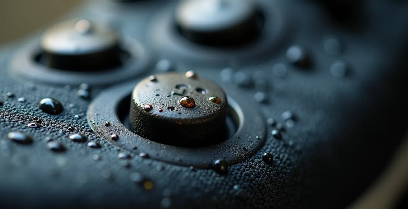 Makroaufnahme von Trainingsnotizen und Stoppuhr