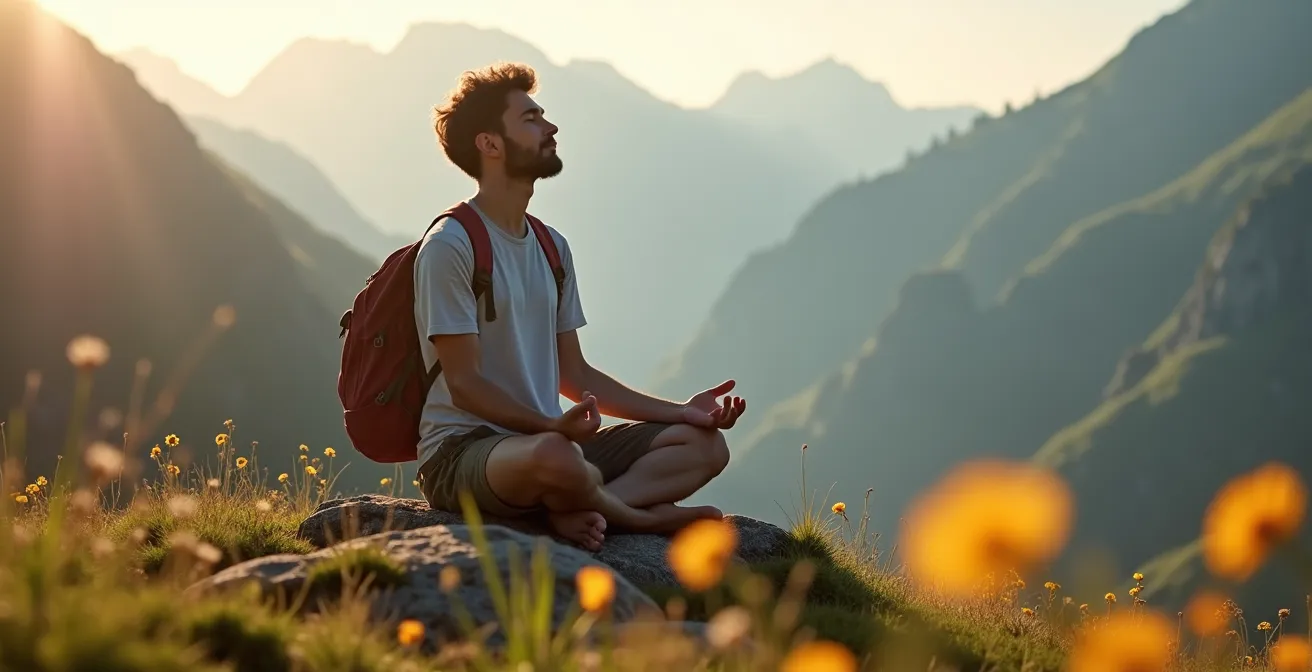 Achtsame Naturverbindung in den Alpen durch bewusstes Erleben