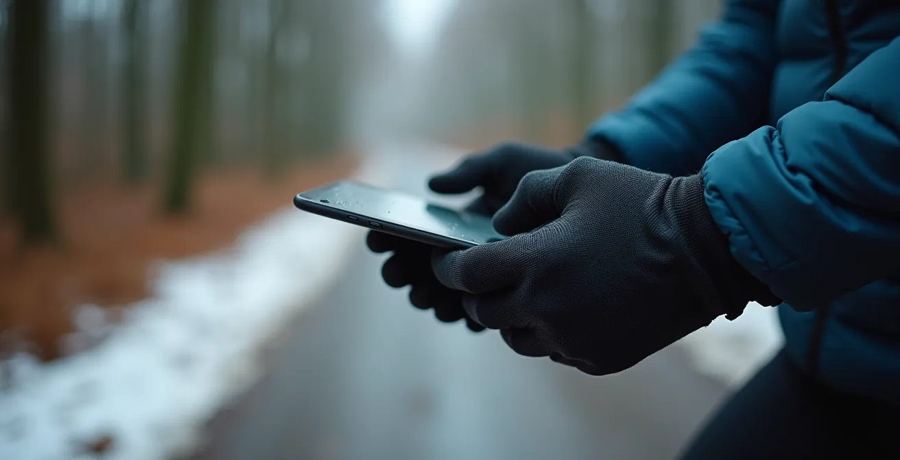 Visualisierung des Speichermanagements für Offline-Karten auf verschiedenen Fahrradcomputern