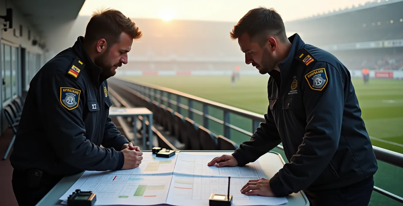 Koordination zwischen Eventmanager und Sicherheitsbehörden bei Sportveranstaltung