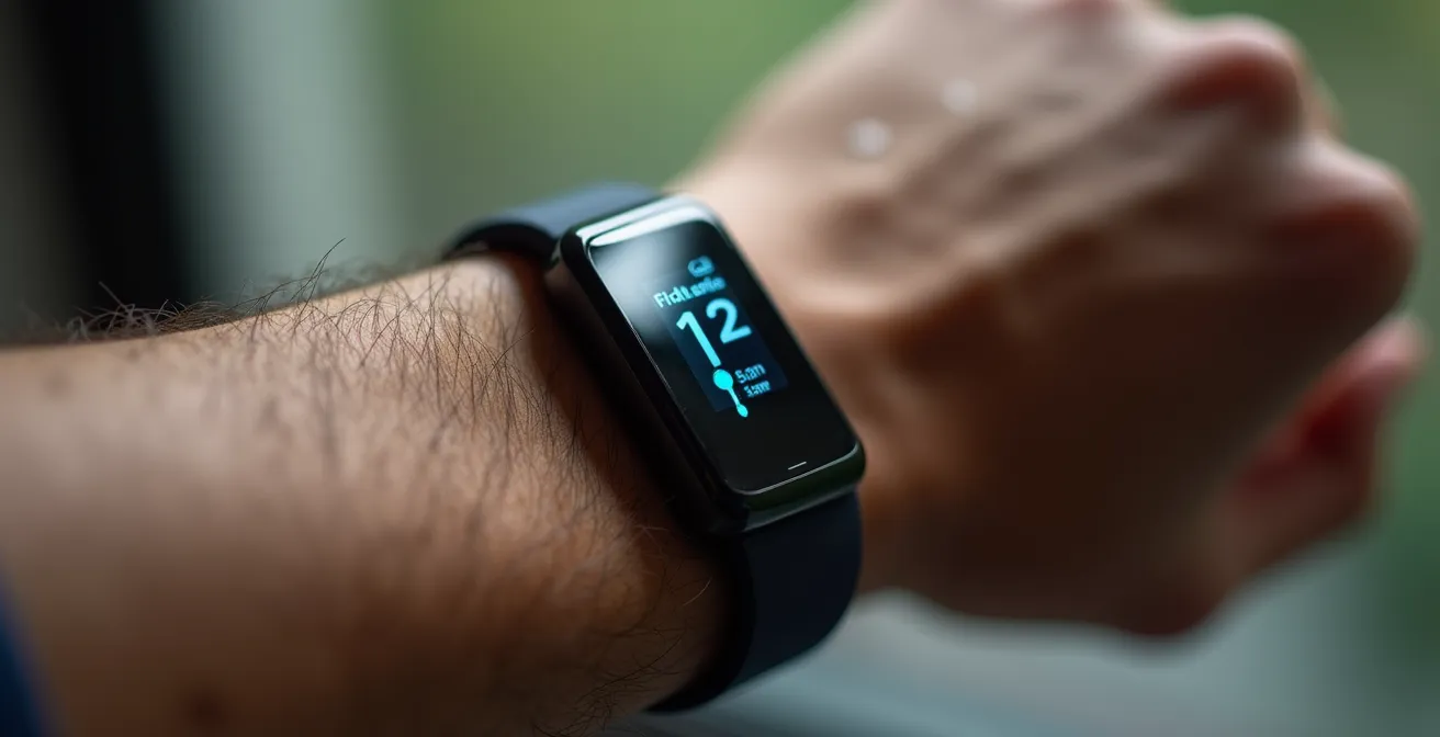 Digitales Monitoring-Dashboard zeigt kritische Körperwerte