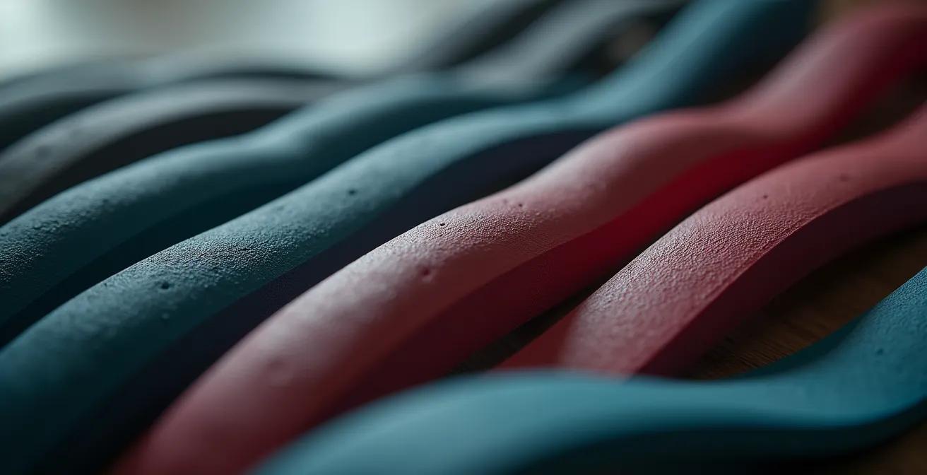 Wellenförmige Trainingsintensität über 8 Wochen visualisiert durch verschiedene Trainingsgeräte